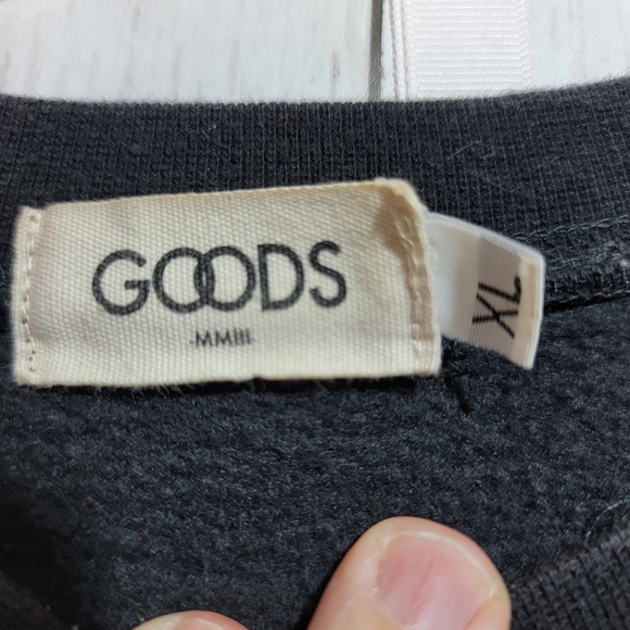 MM III Goods Men's Black Heavyweight Crewneck Sweatshirt Cotton Blend Size XL. - Picture 5 of 6